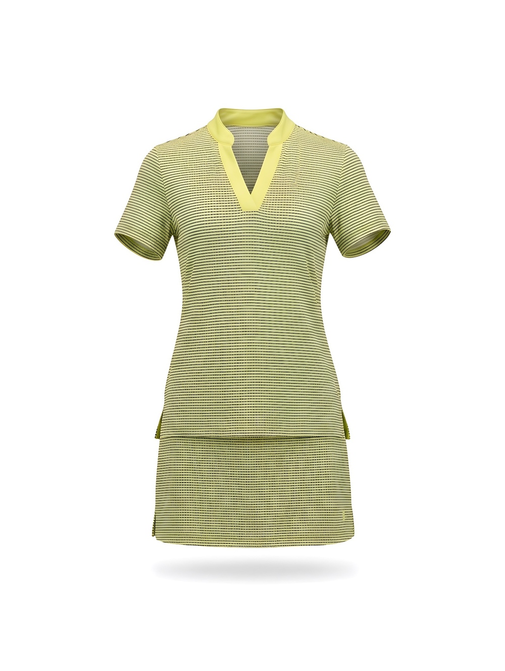 Head Golf Activewear Women's Skirt and Polo Shirt Set Yellow and Navy Size 4